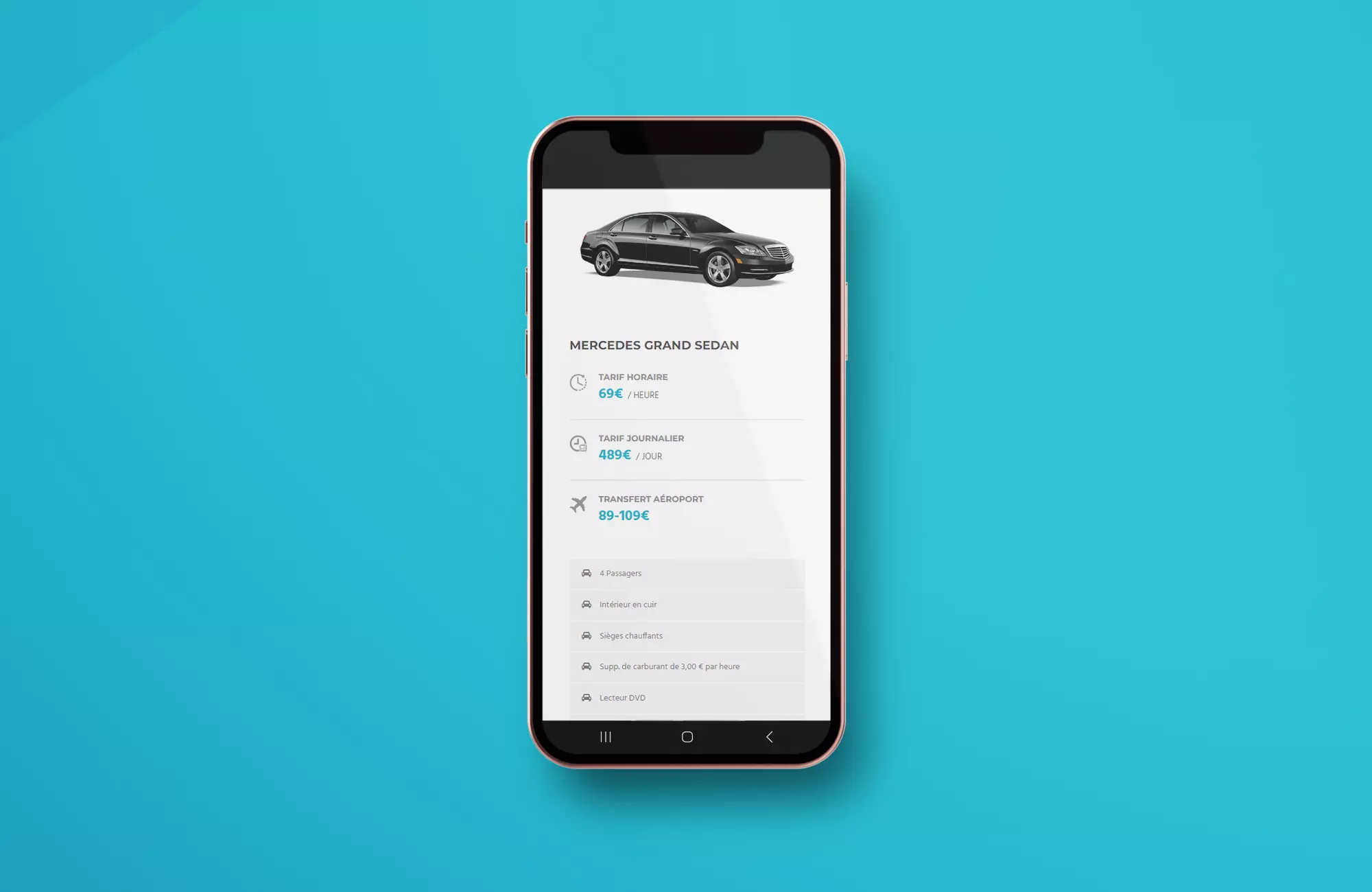 Site internet Chauffeur VTC