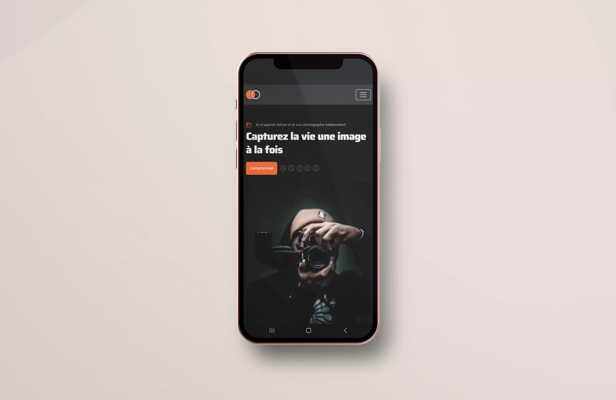 site internet vitrine • photographe