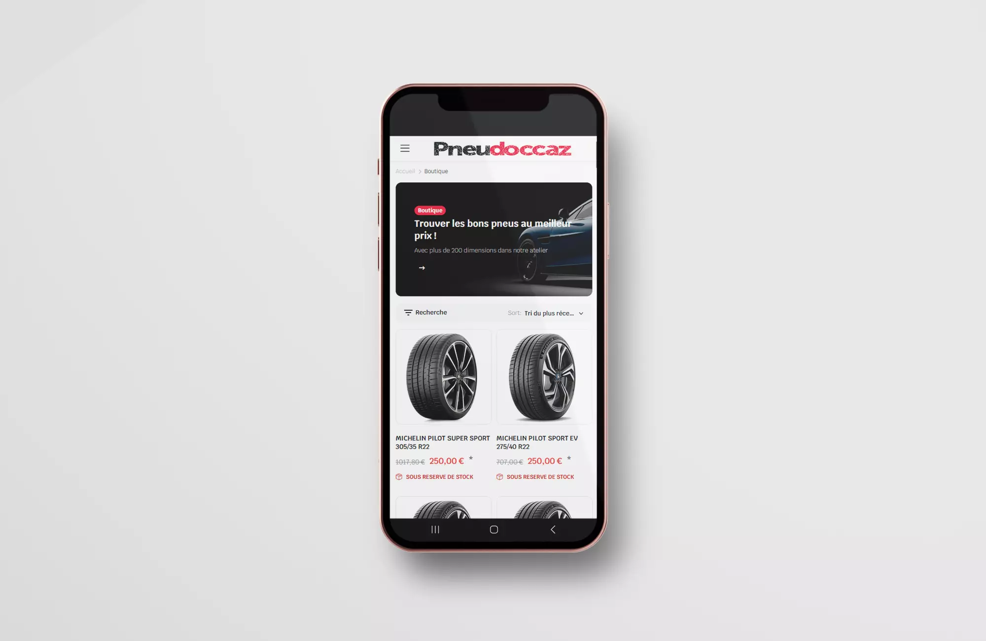 site e-commerce • Accessoires auto