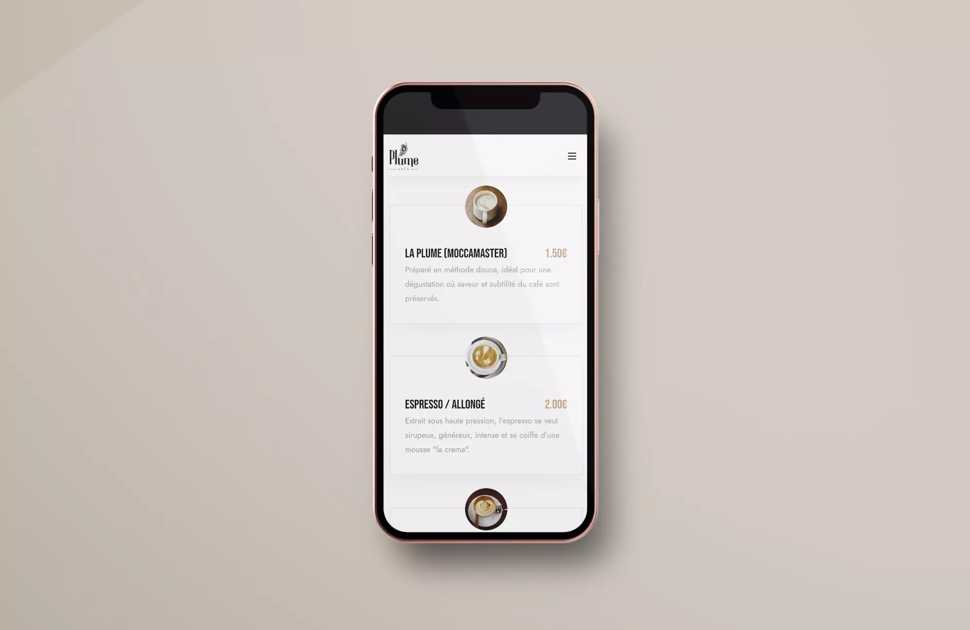 Site internet vitrine • coffee truck & food truck