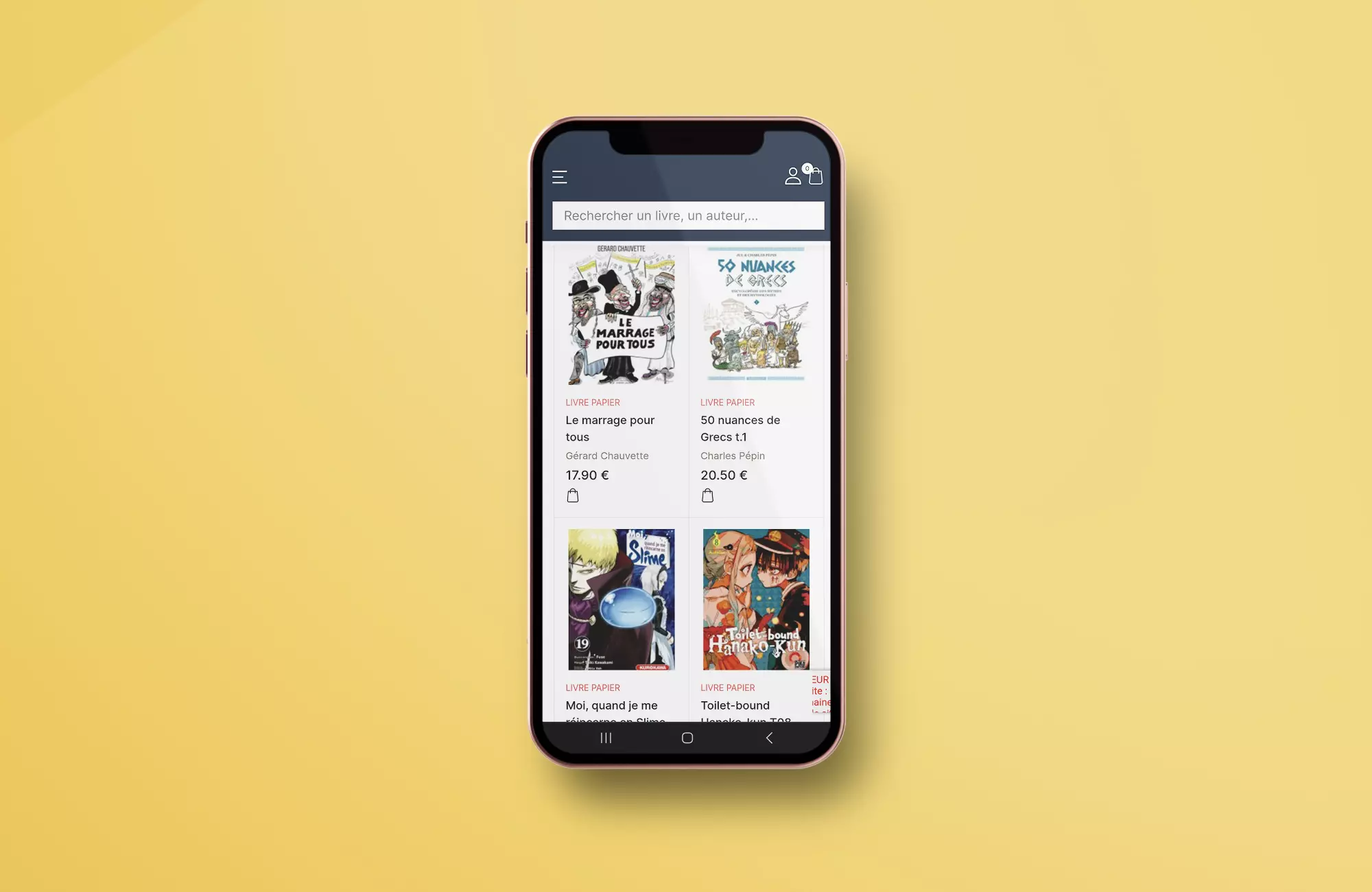 Site e-commerce • librairie en ligne